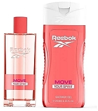 Reebok Move Your Spirit - Zestaw (edt/100ml + sh/gel/250ml + bag/1pcs) — Zdjęcie N2