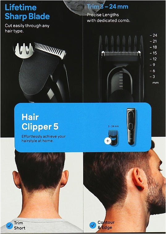 Maszynka do strzyżenia włosów - Braun Hair Clipper HC5310 — Zdjęcie N3