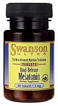 Suplement diety - Swanson Melatonin-Dual-Release 3mg 60 szt — Zdjęcie N1