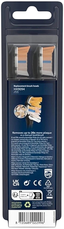 Głowice szczoteczki do zębów, 4 szt. - Philips Sonicare A3 Premium All In One HX9094/11 — Zdjęcie N3