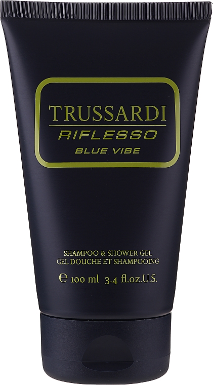 Trussardi Riflesso Blue Vibe Gift Pack - Zestaw (edt/50ml + sh/gel/100ml) — Zdjęcie N4