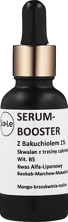 Serum wzmacniające do twarzy z bakuchiolem 1% - La-Le Serum-Booster Face — Zdjęcie N1