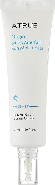 Nawilżający krem przeciwsłoneczny do twarzy - A-True Origin Safe Waterfull Sun Moisturizer SPF50+/PA++++