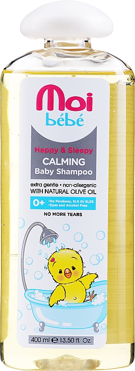 Łagodzący szampon dla niemowląt - Moi Bebe Happy & Sleepy Calming Baby Shampoo — Zdjęcie N1