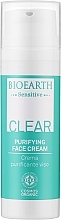 Krem oczyszczający do skóry problematycznej i mieszanej - Bioearth Senstive Clear Purifying Face Cream — Zdjęcie N1