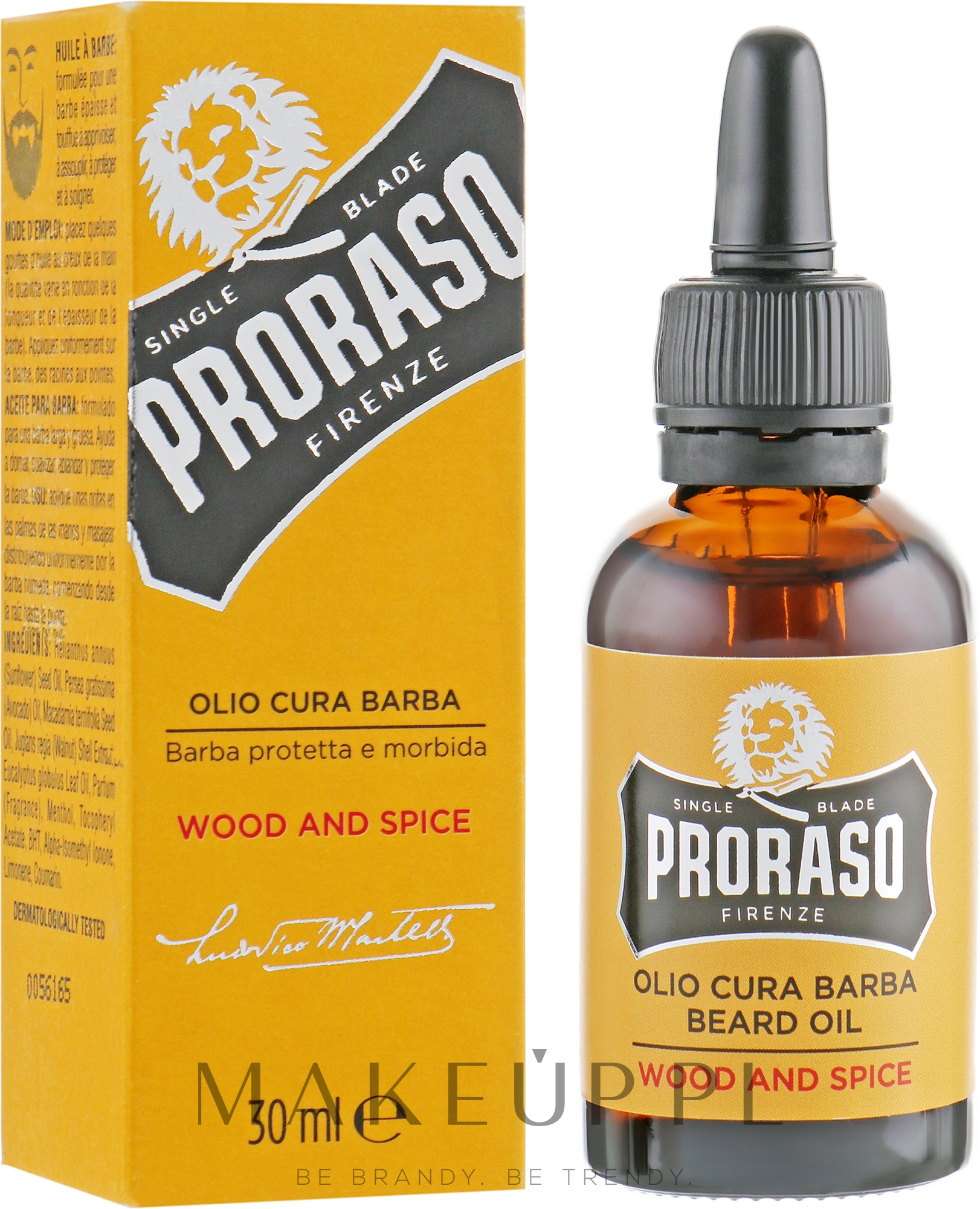 Olejek do brody - Proraso Wood And Spice Smooth And Protect Oil — Zdjęcie 30 ml