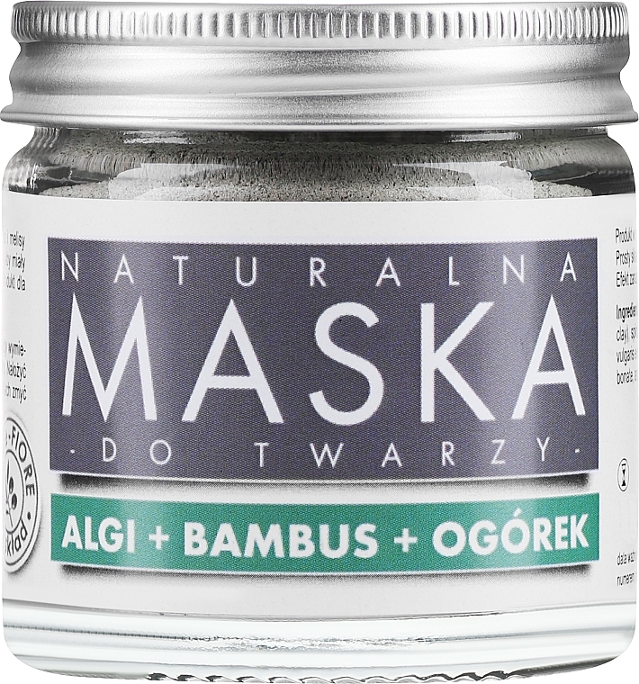 Maska Algi + bambus + ogórek dla skóry dojrzałej i naczynkowej - E-Fiore — Zdjęcie N1