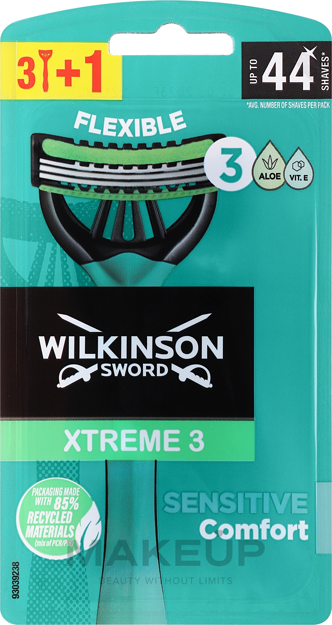 Maszynki do golenia - Wilkinson Sword Xtreme 3 Sensitive — Zdjęcie 4 szt.