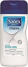 Kup Żel pod prysznic do ciała i twarzy 2 w 1 z efektem chłodzącym - Sanex Men Dermo Extra Cool 2 in 1