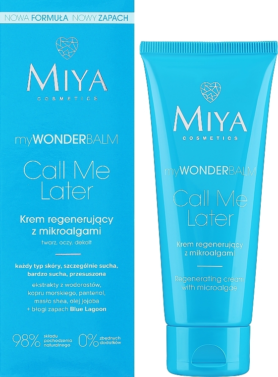 Krem rewitalizujący z mikroalgami - Miya Cosmetics My Wonder Balm Call Me Later — Zdjęcie N1