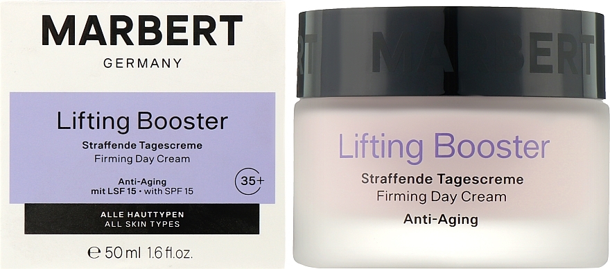 Ujędrniający krem przeciwstarzeniowy na dzień SPF 15 - Marbert Lifting Booster Firming Day Cream Anti-Aging — Zdjęcie N2