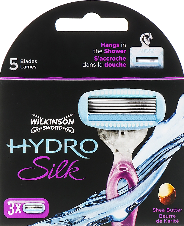 Wymienne wkłady do maszynki, 3 szt. - Wilkinson Sword Hydro Silk — Zdjęcie N1