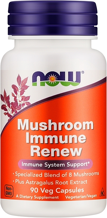 Suplement diety, Immune Renew, 90 kapsułek, 4mg - Now Foods — Zdjęcie N1