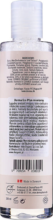 Płyn micelarny - Derma Eco Micellar Water — Zdjęcie N2