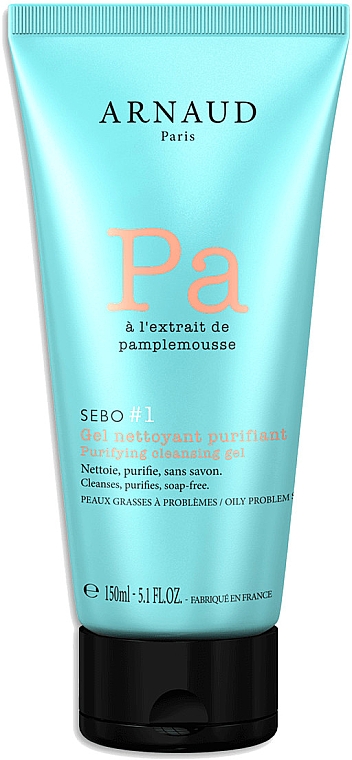 Żel do mycia twarzy z ekstraktem z grejpfruta - Arnaud Sebo Purifying Cleansing Gel — Zdjęcie N1