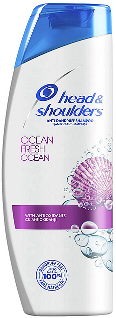 Rewitalizujący szampon do włosów z organiczną oliwą z oliwek - Head & Shoulders Ocean Fresh Shampoo — фото N1