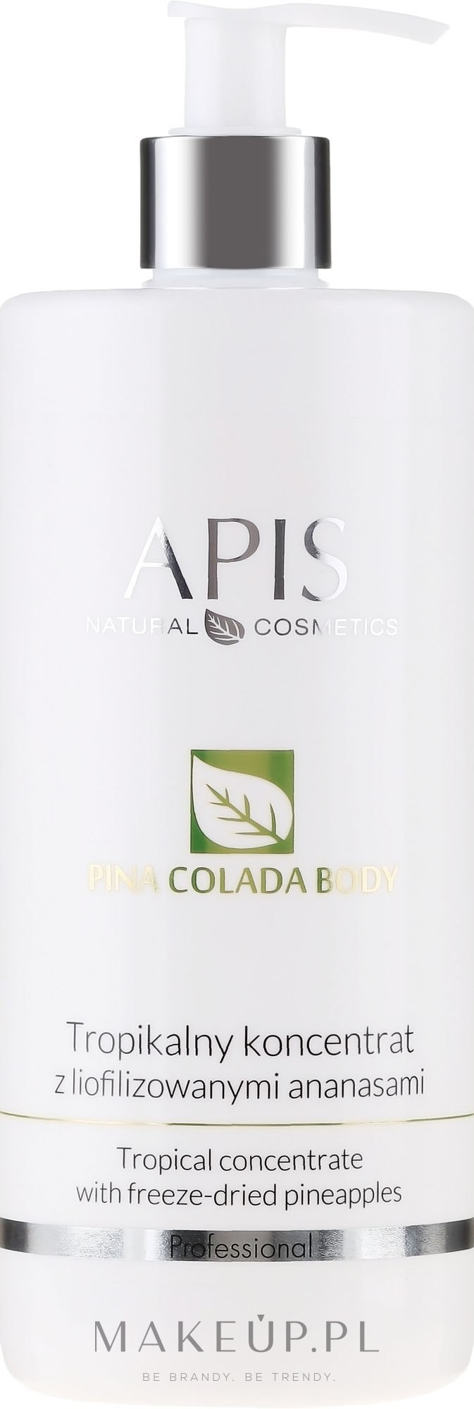 Tropikalny koncentrat do ciała z liofilizowanymi ananasami - APIS Professional Pina Colada Body — Zdjęcie 500 ml