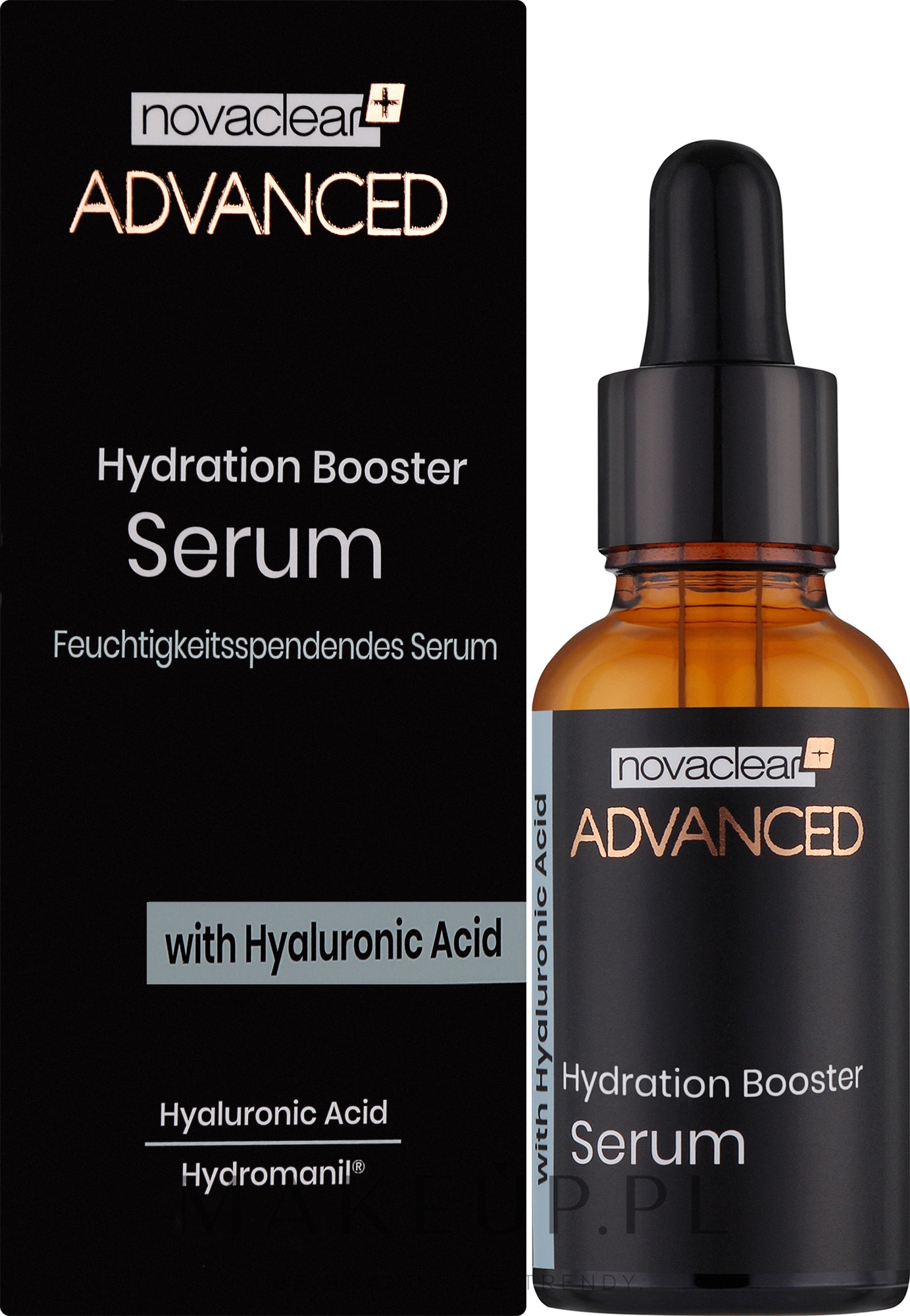 Nawilżające serum-booster do twarzy z kwasem hialuronowym - Novaclear Advanced Hydration Booster Serum with Hyaluronic Acid — Zdjęcie 30 ml