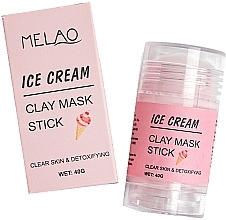PRZECENA! Glinkowa maska w sztyfcie do twarzy Lody - Melao Ice Cream Clay Mask Stick * — Zdjęcie N2