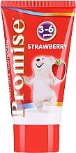Pasta do zębów Truskawka, 3-6 lat - Mattes Promise Strawberry Children's Toothpaste — Zdjęcie N1