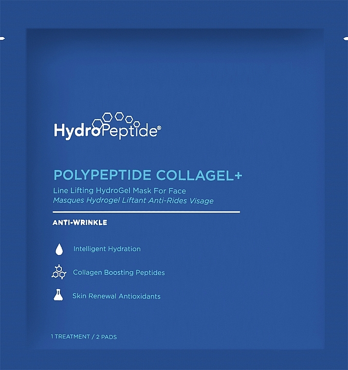 Hydrożelowa maska przeciwzmarszczkowa do okolic oczu - HydroPeptide PolyPeptide Collagel Mask For Eyes — Zdjęcie N2