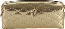 Kosmetyczka pikowana, złota - Janeke Golden Quilted Pouch — Zdjęcie N1