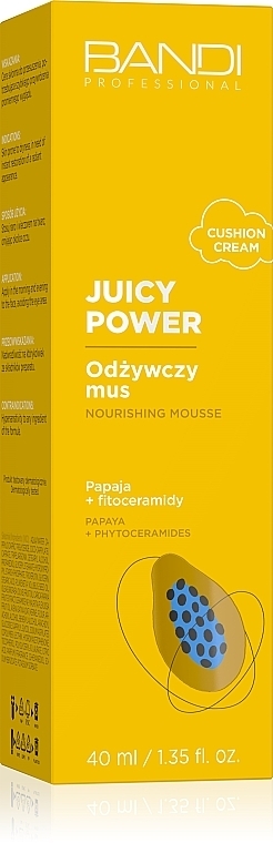 Odżywczy mus do twarzy - Bandi Professional Juicy Power Nourishing Mousse Papaya + Phytoceramides — Zdjęcie N2