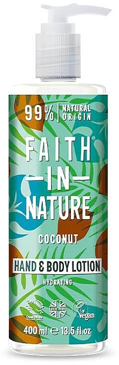 Balsam do rąk i ciała Kokos - Faith in Nature Coconut Hydrating Hand & Body Lotion — Zdjęcie N1
