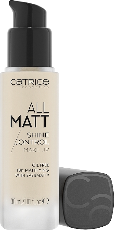 PRZECENA! Podkład tonujący do twarzy - Catrice All Matt Shine Control Make Up * — Zdjęcie N2