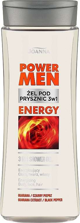 Energizujący żel pod prysznic dla mężczyzn - Joanna Power Man — Zdjęcie N1