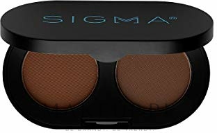 Podwójne cienie do brwi - Sigma Beauty Color + Shape Brow Powder Duo — Zdjęcie Dark