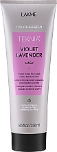 Kup Maska odświeżająca kolor włosów w odcieniach fioletu - Lakmé Teknia Violet Lavender Mask Refresh
