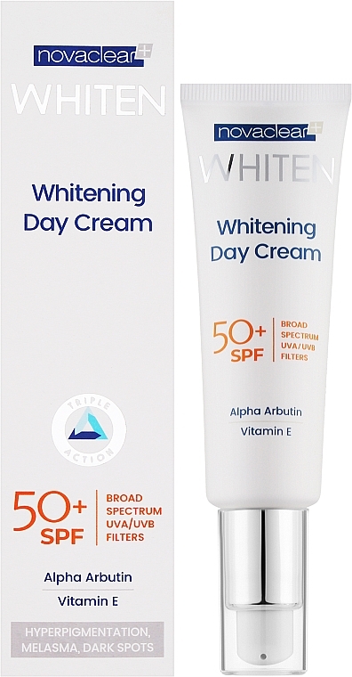 Krem redukujący przebarwienia na dzień SPF 50+ - Novaclear Whiten Whitening Day Cream — Zdjęcie N2