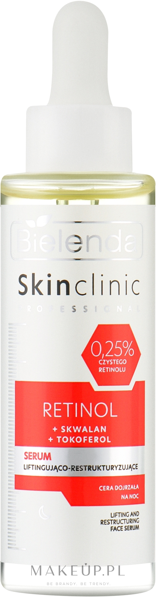 Liftingujące serum do twarzy na noc - Bielenda Skin Clinic Professional — Zdjęcie 30 ml