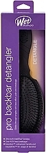 Szczotka do włosów z separatorem pasm, czarna - Wet Brush Backbar Detangler Black — Zdjęcie N3