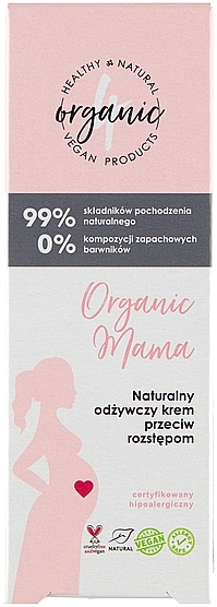 Naturalny odżywczy krem przeciw rozstępom - 4Organic Organic Mama Natural Nourishing Cream Against Stretch Marks — Zdjęcie N3
