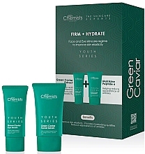 Zestaw - Skin Chemists Youth Series Green Caviar Firm & Hydrate Kit (eye/serum/15ml + serum/30ml) — Zdjęcie N1