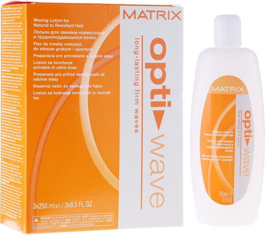 Płyn do trwałej ondulacji włosów opornych - Matrix Opti Wave Waving Lotion Natural to Resistant Hair — Zdjęcie N1