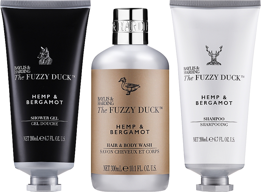 Zestaw - Baylis & Harding The Fuzzy Duck (sh/body/hair/300 ml + sh/gel/130 ml + aftershave balm/130ml) — Zdjęcie N2