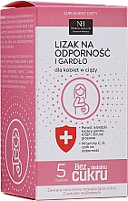 Kup Lizaki na odporność i gardło dla kobiet w ciąży, malinowe - Noble Health