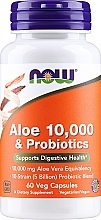 Aloes i probiotyki w kapsułkach - Now Foods Aloe & Probiotics — Zdjęcie N1