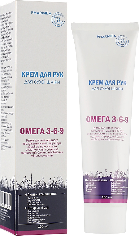 Krem do rąk do skóry suchej - Pharmea Omega 3-6-9 — Zdjęcie N1