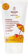 PRZECENA! Krem do opalania dla dzieci SPF 30 - Weleda Edelweiss Baby & Kids Sun * — Zdjęcie N2