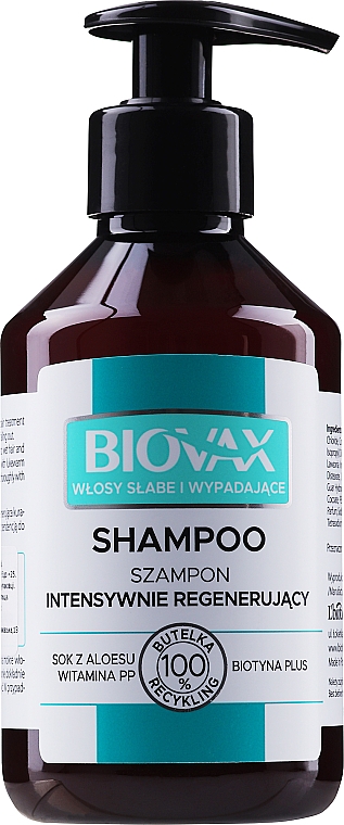 Biovax - Włosy słabe i wypadające regenerujący szampon