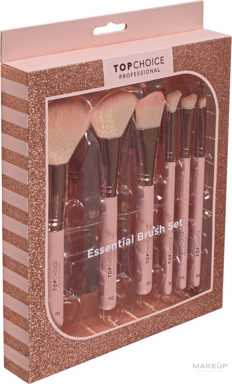 Zestaw pędzli do makijażu, 38471 - Top Choice Make-Up Brush Set Essential — Zdjęcie 6 szt.