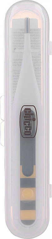 Termometr elektroniczny, szaro-pomarańczowy - Chicco Digital Baby Thermometer — Zdjęcie N1