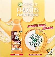 Zestaw - Garnier Fructis Hair Food Banana (h/shampoo/350ml + h/mask/390ml) — Zdjęcie N2