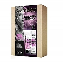 Kup Zestaw - Delia Cosmetics Cameleo Collagen And Biotin (sham/250ml + cond/200ml)