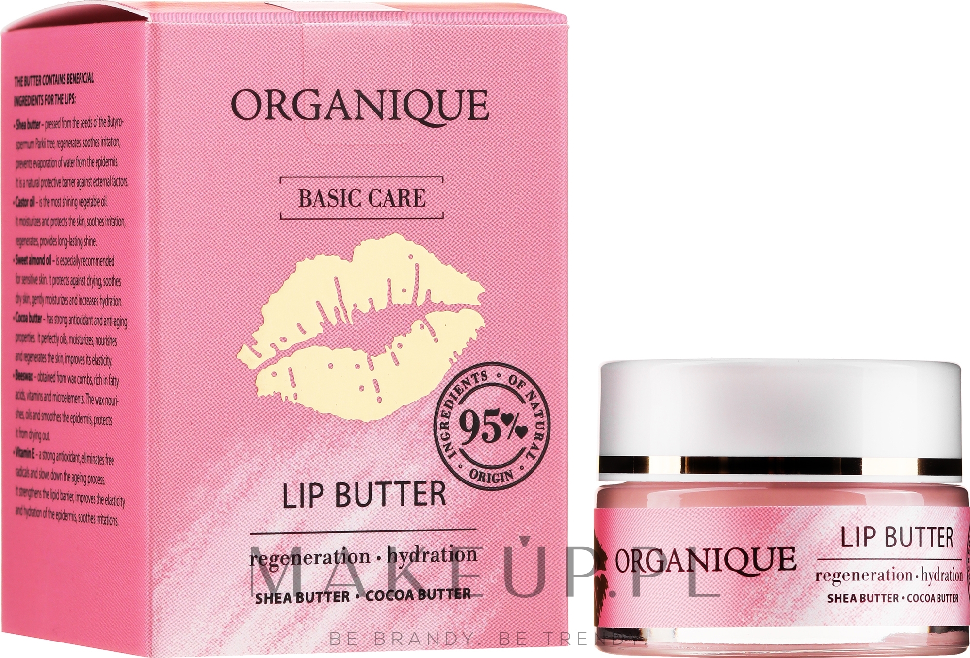 Nawilżające masełko do ust - Organique Basic Care Lip Oil — Zdjęcie 15 ml