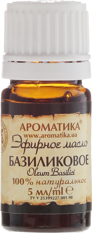 100% naturalny olejek bazyliowy - Aromatika — Zdjęcie N2